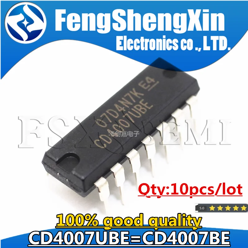 10PCS CD4007UBE CD4007 CD4007BE DIP CD4001BE CD4002BE TC4002UBP CD4006BE CD4008BE TC4008BP CD4009UBE CD4009BE CD4010BE CD4012BE