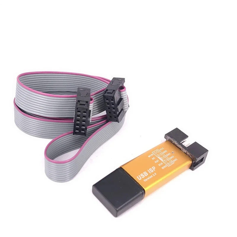 Drive-Free Belt Shell, 51 AVR Single Chip, Microcomputador, linha de download isp, USBasp, ISP Programmer Burner