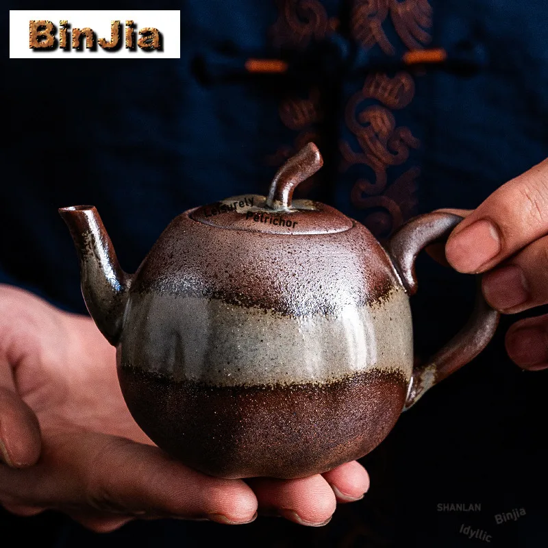 

190 мл Kiyomizu-yaki, сменная глазурь, яблочный чайник, креативный чайник для заварки чая, чайник для замачивания чая с ситечком, подарки для чайной церемонии