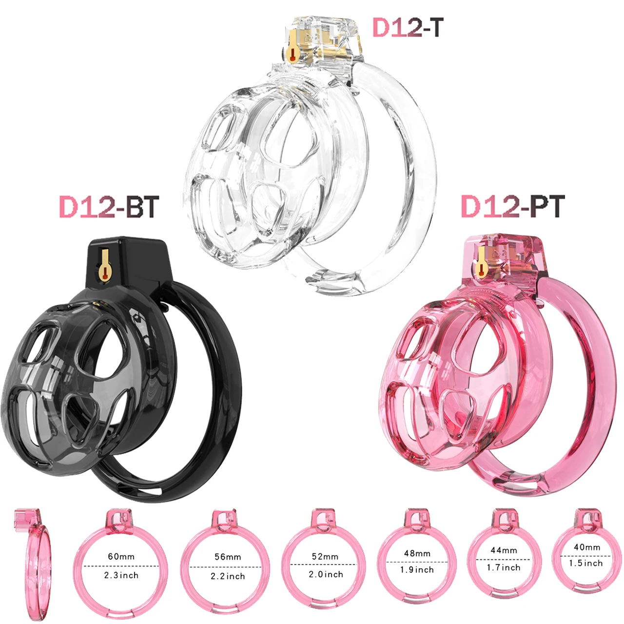 2025 Men's Cobra Chastity Cage Penis Restraint Control Chastity Lock with 6 Size Cock Ring Adult Erotica Gay Sex Toys 남성 성인용품