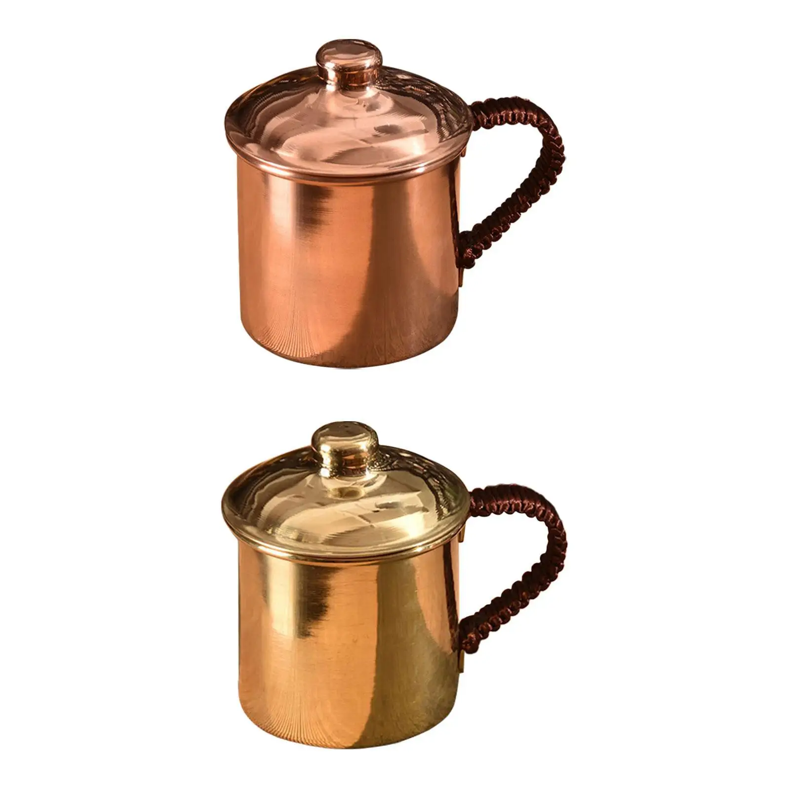 

Handmade Copper Water Cup Thickened Teacup for Beverage Beer Tea House