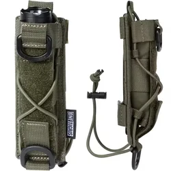 ONETIGRIS Flashlight Holster Molle Flashlight Holder for Belt Tactical Pouch Torch Linear Hand Tool Horizontal Carrying