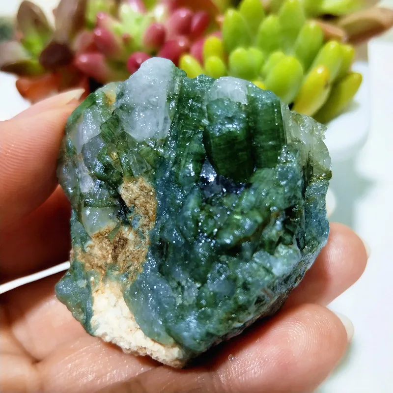 Natural Watermelon Verdelite Raw Ore Crystal Stone Mineral Specimen Gems Spiritual Meditation Exorcism Feng Shui Home Decortion