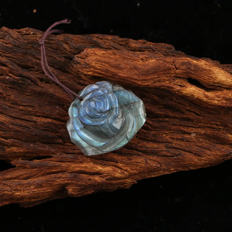 B&F Handmade Labradorite Pendants, Genuine Natural stones beads, Unique Stones for jewelry & DIY Earring Beads