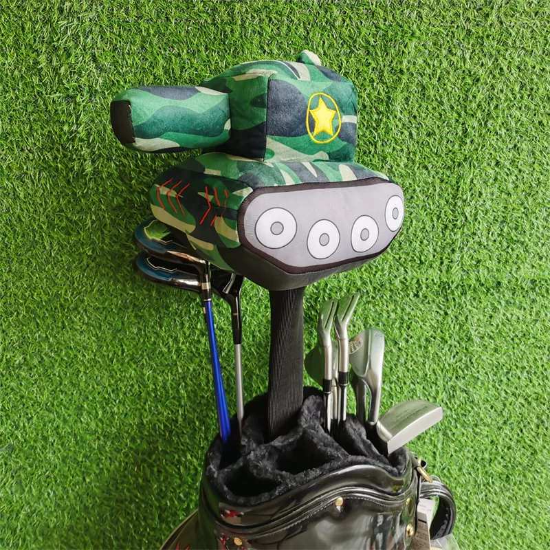 Plush Tank Golf Driver Headcover 460cc Wood Head Cover Large Stock Drop Shipping
