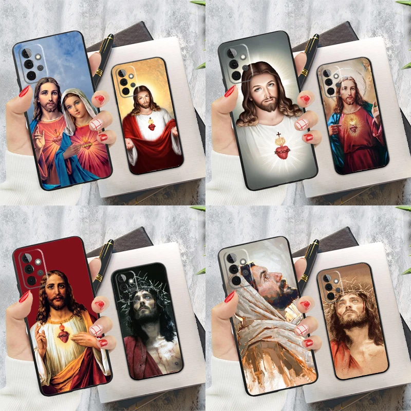 Jesus Christ God Phone Case For Samsung Galaxy A55 A35 A25 A15 A52 A32 A12 A51 A71 A13 A33 A53 A14 A34 A54