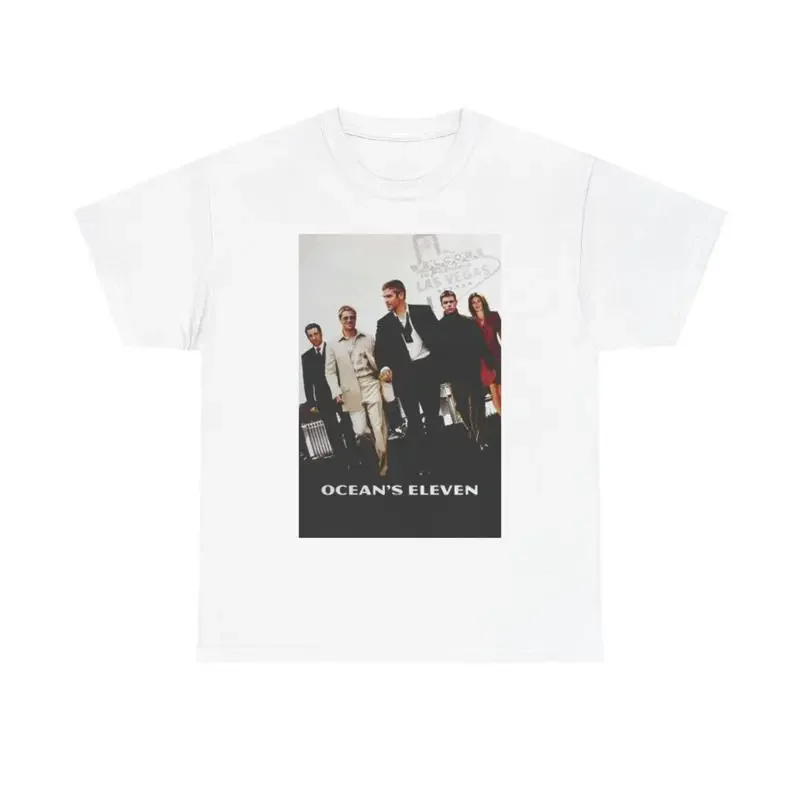 Oceans Eleven T Shirt Retro Movie Poster Vintage Casino Heavy Cotton
