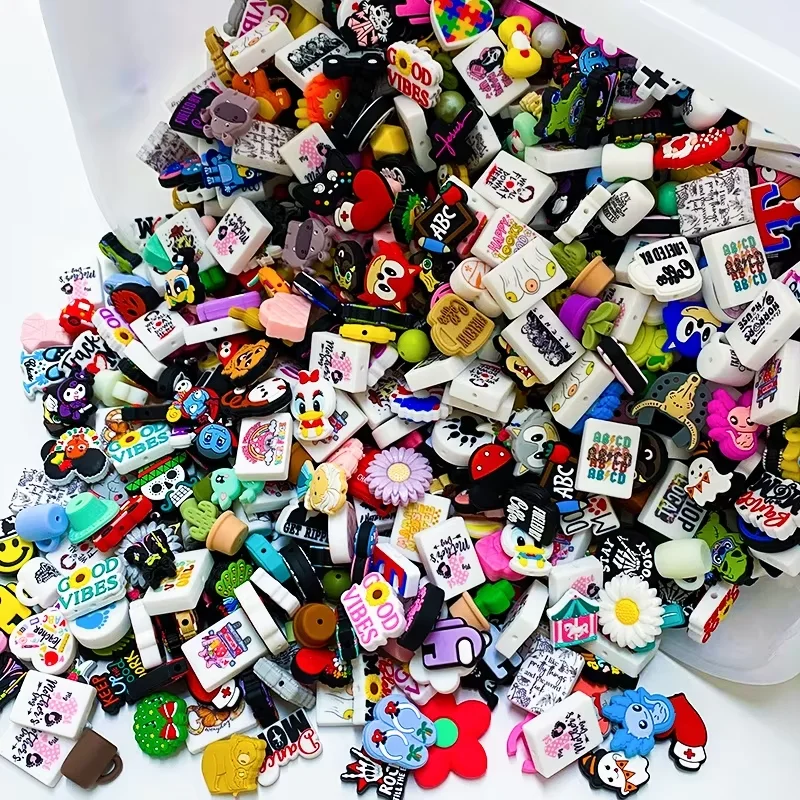 Randomly Mixed Silicone Beads DIY Bracelet Necklace Pacifier Chain Accessories Jewelry Making