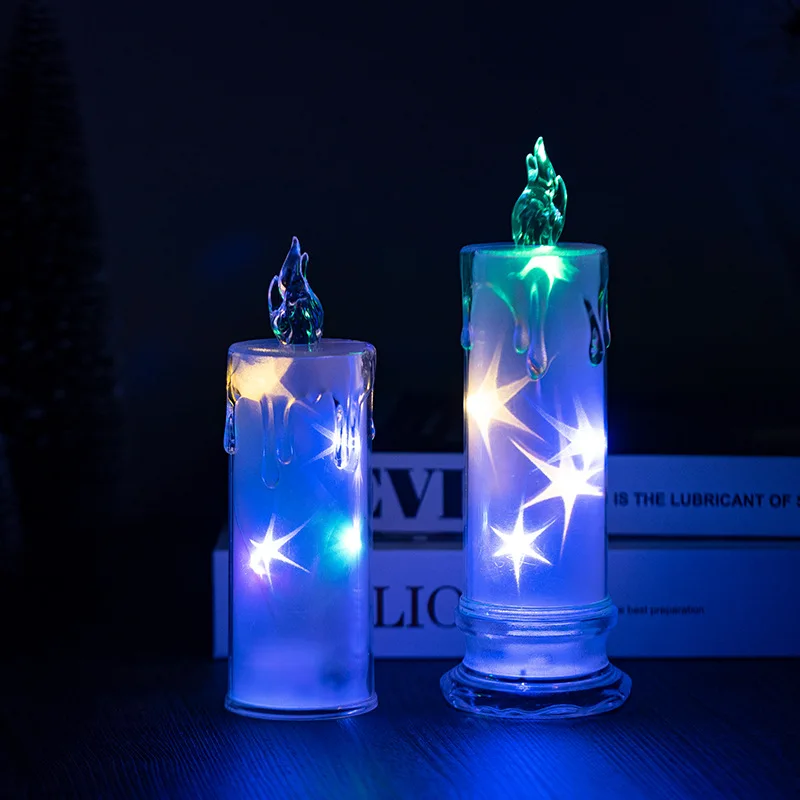 هالوين البومة مضحك LED شمعة إلكترونية أضواء ديكور المنزل #3