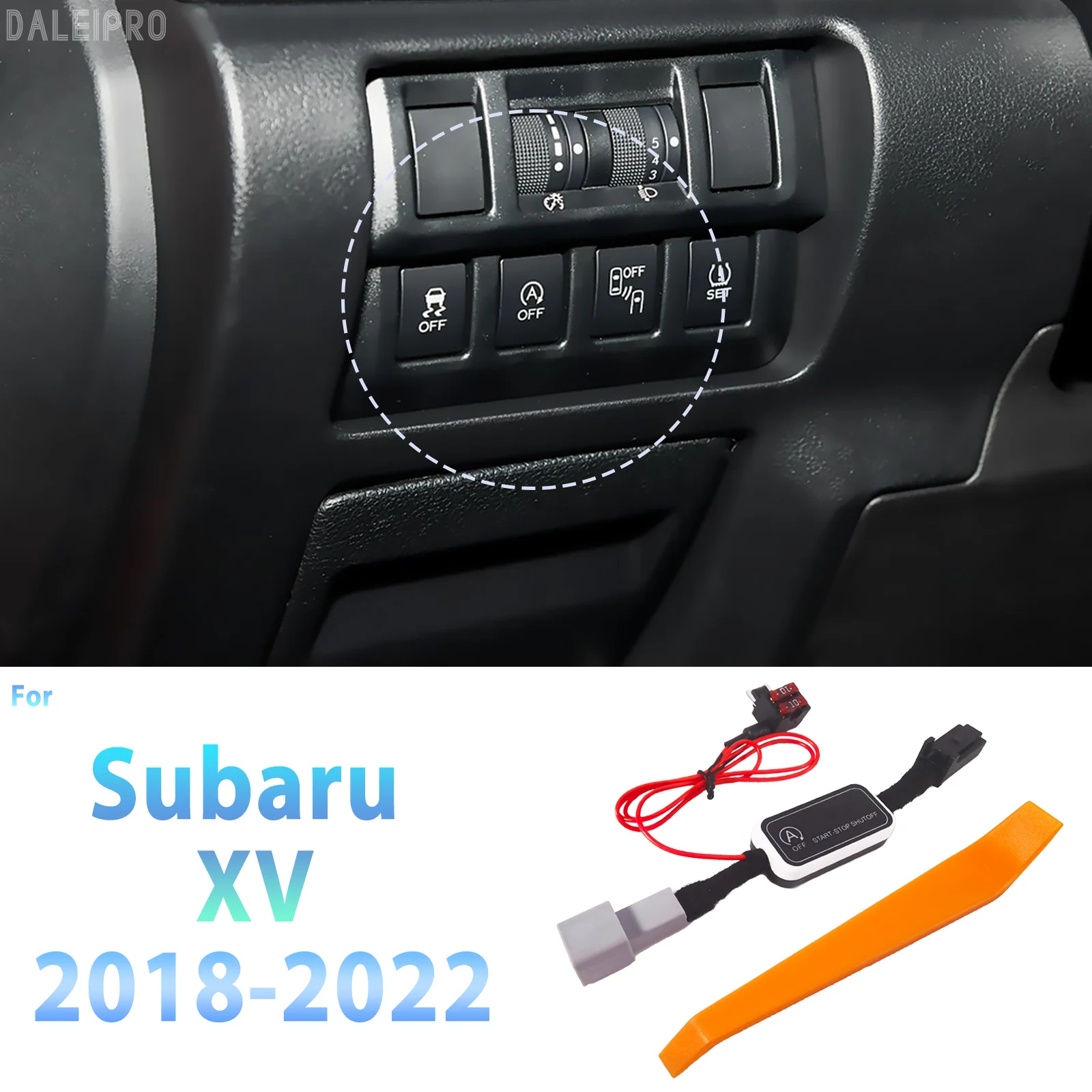 

Для Subaru XV Crosstrek 2018-2022 Автоматическая система остановки двигателя Модуль памяти Cancel Автомобильный автоматический старт-стоп-переключатель Аксессуары