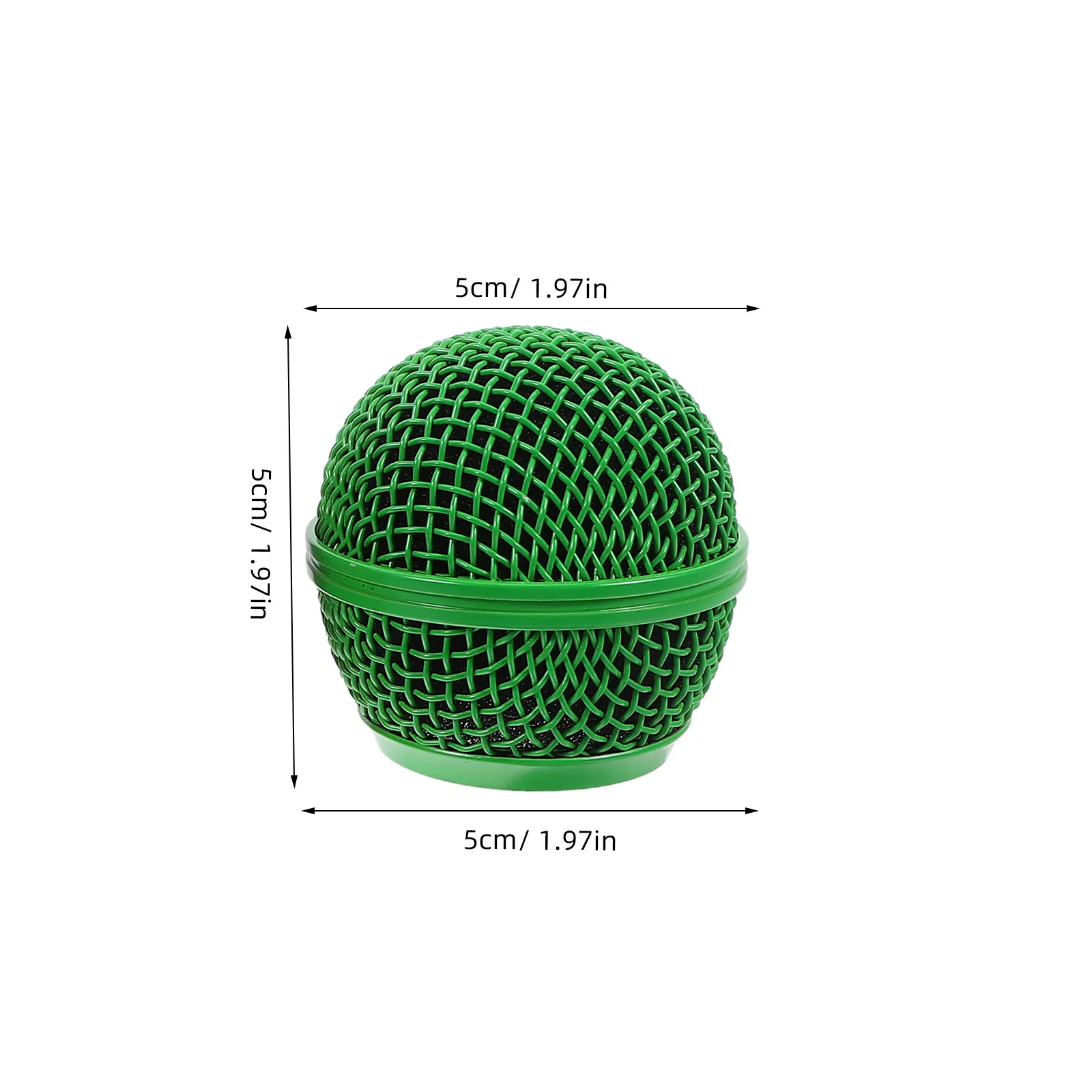 4 قطع من شوايات الميكروفون المعدنية البديلة لرأس الشواية الشبكية المتينة وغطاء ميكروفون ملون لتقليل الضوضاء متوافق مع Shure #6