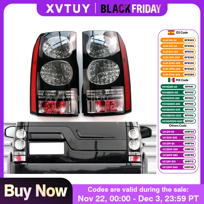 Car Rear LED Tail Light for Land Rover Discovery 3 2005-2009 4 2010-2016 Rear Lights Stop Brake Lamp Driving Running Light 1 Set