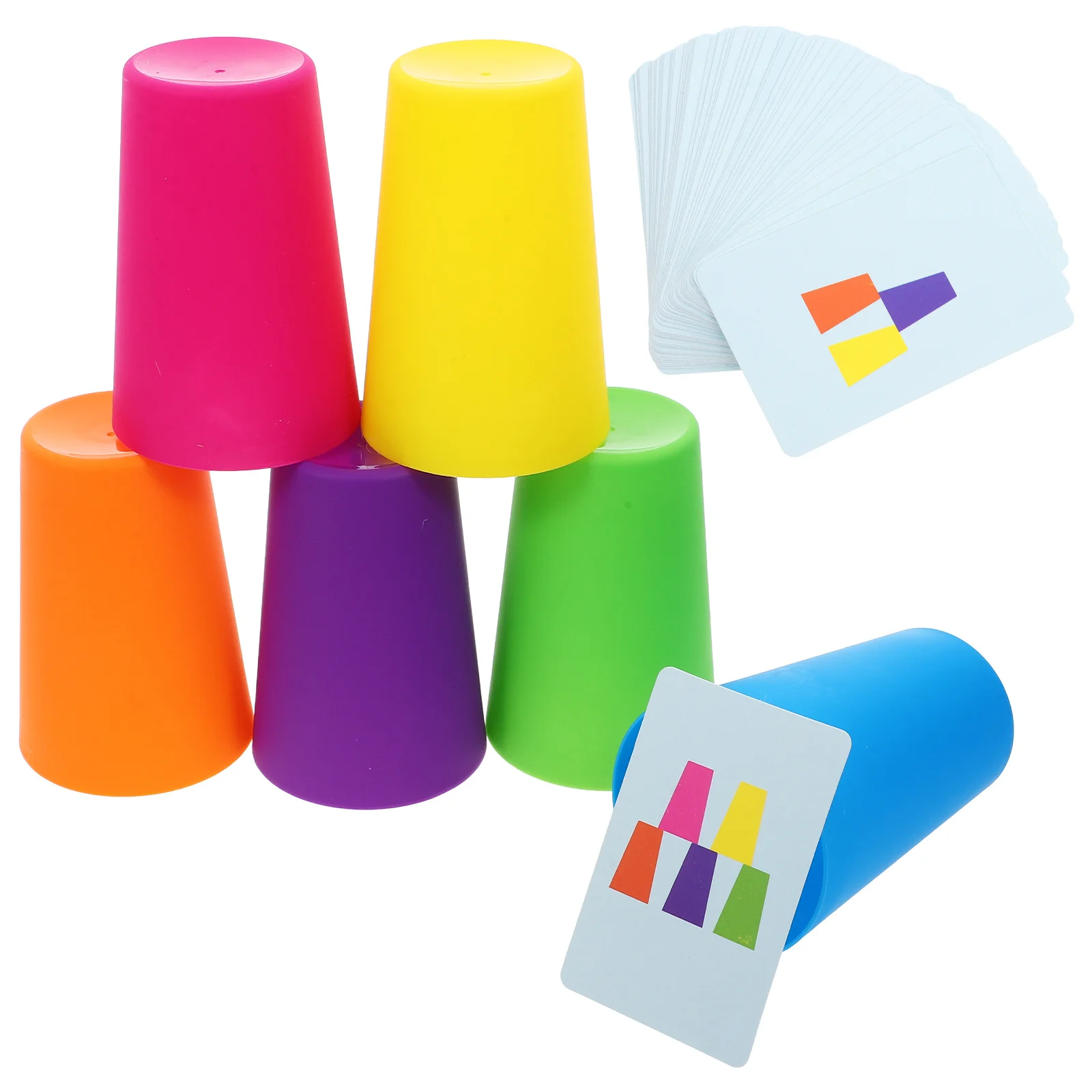 1 conjunto 1 conjunto de copos empilháveis crianças jogo velocidade empilhamento copo jogo pré-escolar aprendizagem para crianças indoor ao ar livre atividade bebê conjunto