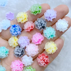 50 pieces of shiny colorful hydrangea flower nail art resin mixed color flower nail art charm flower modeling nail care products