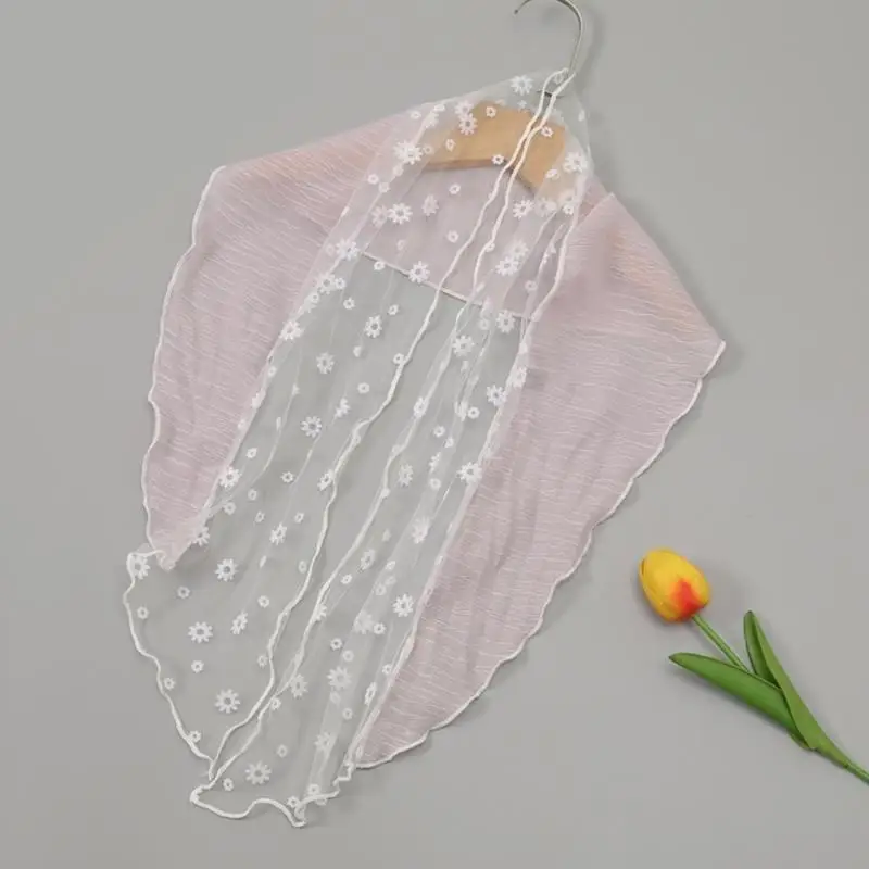 

652F Stylish Silk Neck Scarf Soft Thin Neckerchief for Ladies Women's Long Muffler Korean Bag Decorative Tied Decoration