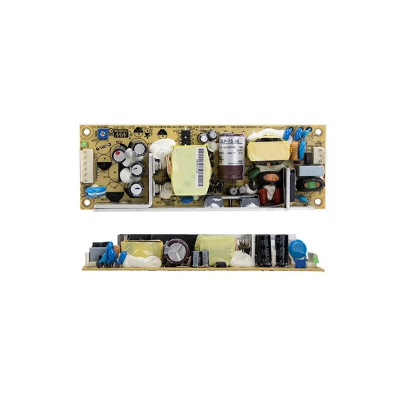 (MEAN WELL) ELP-75 Bare Board Power Supply 3.3/5/12/15/24/36/48V High Efficiency Low Loss PFC