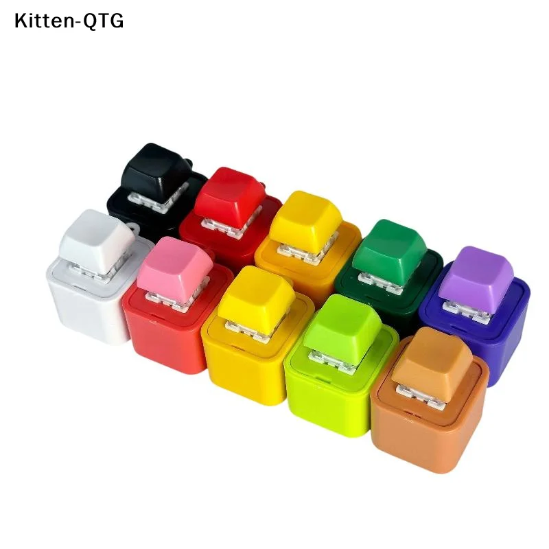 NEW NEW HOT [New] Recording Charging Keyboard Clicker Sound Keyring With Led Light For Stress Relief Anxiety Toy