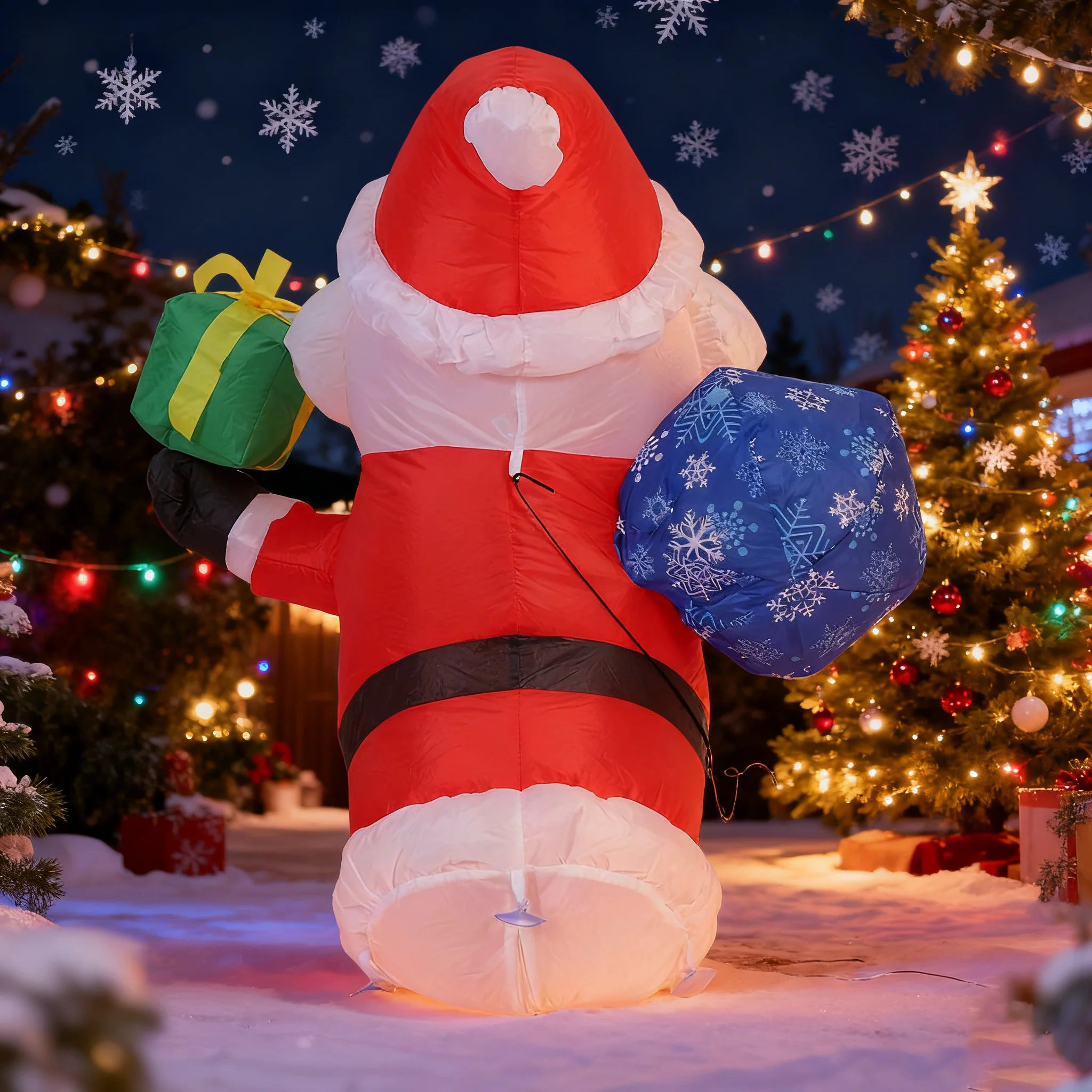 Noel Şişme Noel Baba, Pencered - Xmas Outdoor Lighting Decorations incelemesi ve fiyatı