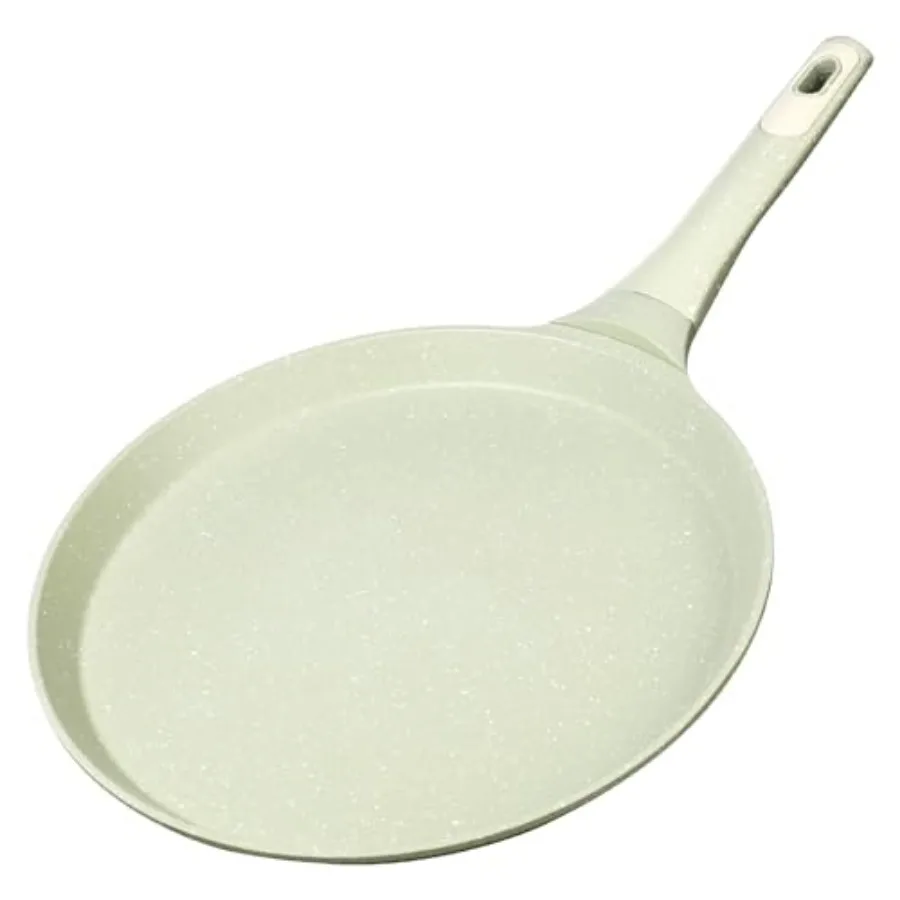 28 cm Nonstick Crepe Pan Coating Induction Compatible Skillet Griddle Dosa Tawa Pan for Roti Tortillas and Pancakes Eco-Friendl