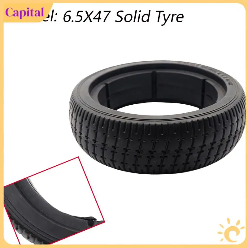 

6.5 inch 6.5x47 Wheel Rubber Tire Solid Tyre Parts for 6.5 inch Smart self Balance Scooter Hoverboard