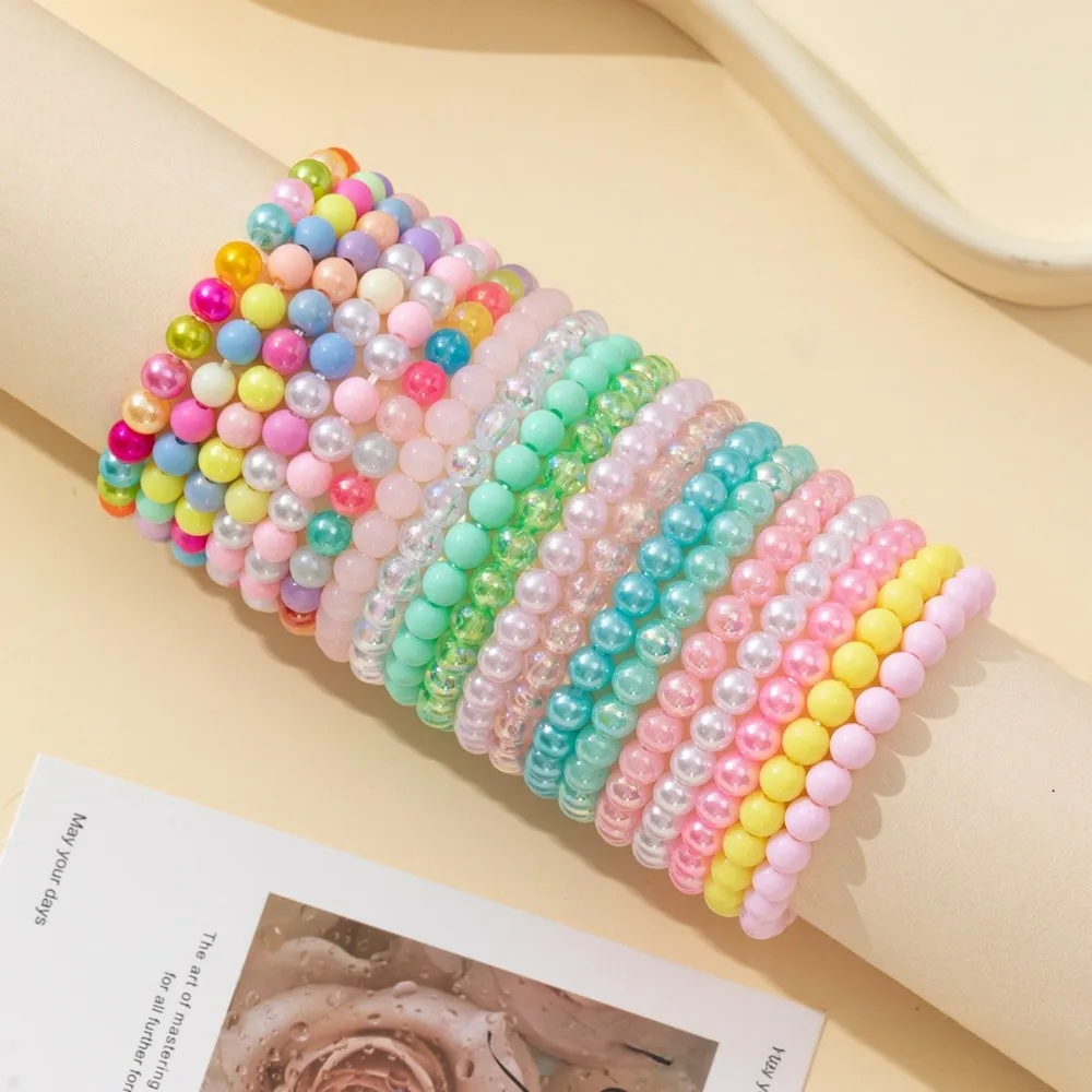 10-100Pcs Colorful Beaded Bracelet Birthday Party Favors Pinata Gift Bag Filler Back To School Christmas Wedding Guest Gifts view 3