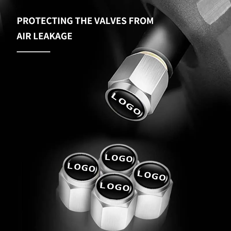 5Pcs Tire Valve Caps Aluminium Alloy Wheel Valve Dust Cover Accessories For Lexus IS250 IS200 CT200h GS300 LS430 RX450h LX570