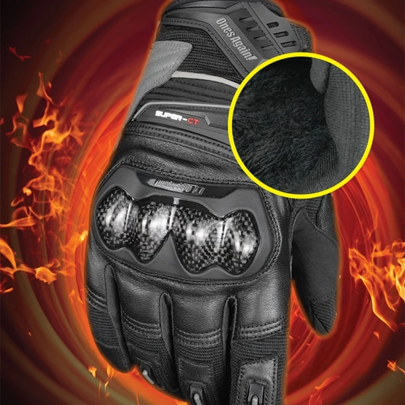

Ones Again Retro Motorbike Gloves – All-Season Touch Screen Full-Finger Protective Stylish for MTB & Riding Unisex