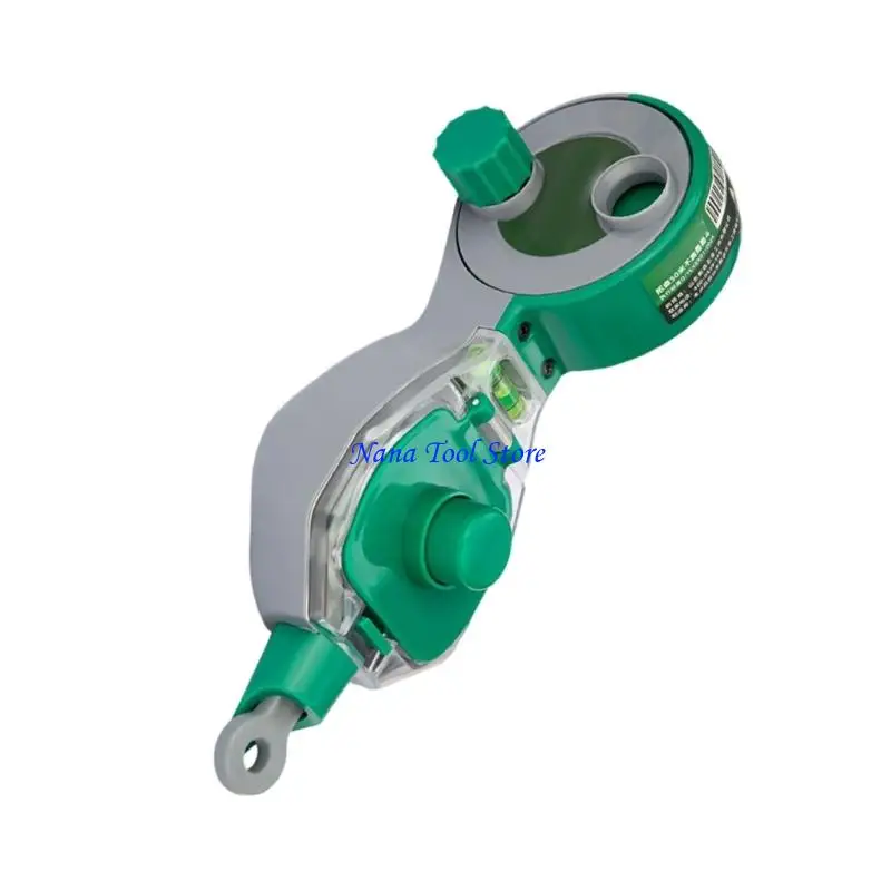 31GJ Manual Chalk Line Dispenser With Automatic Rewinding Mechanism For Professional Contractors And DIY Use
