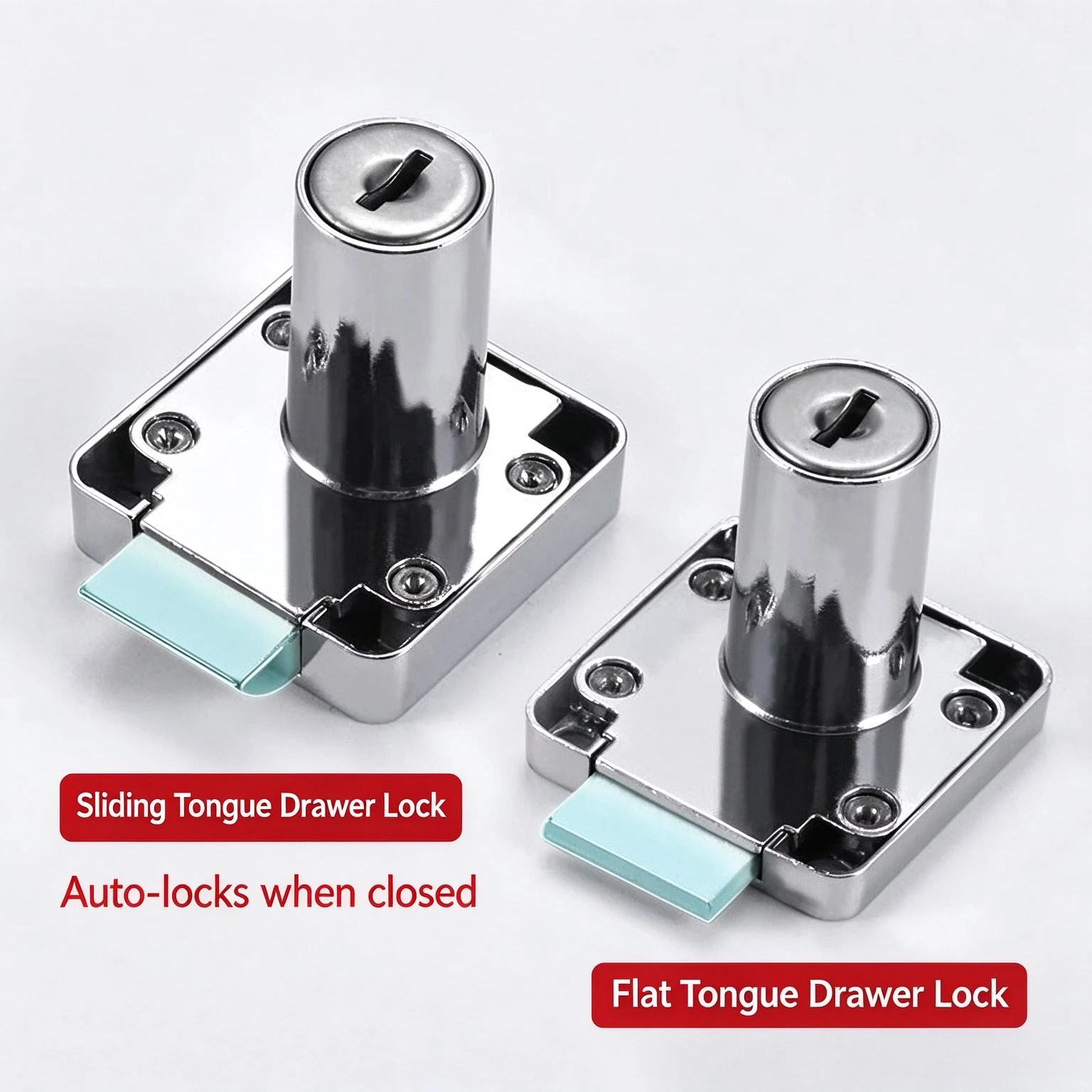 1 Set Cabinet Drawer Latch Locks Furniture Door Lock Hardware Desk Lock Wardrobe Cabinet Door Locks Bedside Bookcase Solid Lock