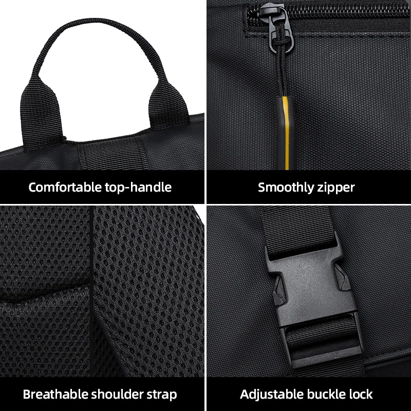 Men's Business Bags Large Capacity Commuter Rucksack Waterproof Backpack Urban Travel University Bag Multifunction Laptop Packs