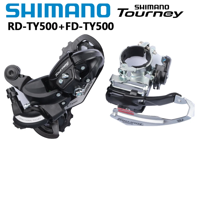 Shimano TOURNEY TY500 3x6s 3x7s Front Derailleur 31.8MM Fit DUAL SIS INDEX Shifting RD TY500 SGS MTB Mountain Bike Bicycle Part