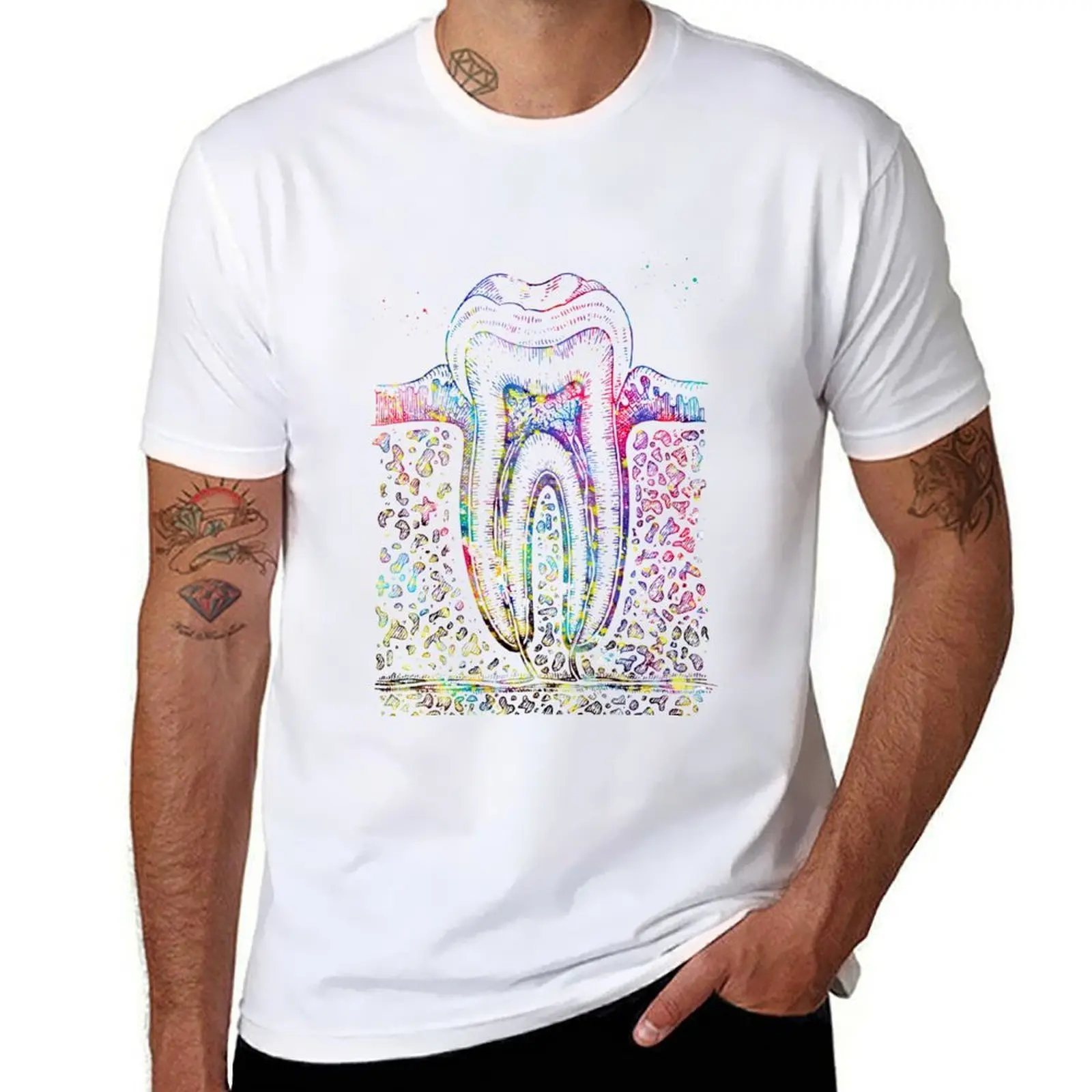

Tooth diagram T-Shirt t shirt man plain man tshirt T-Shirt