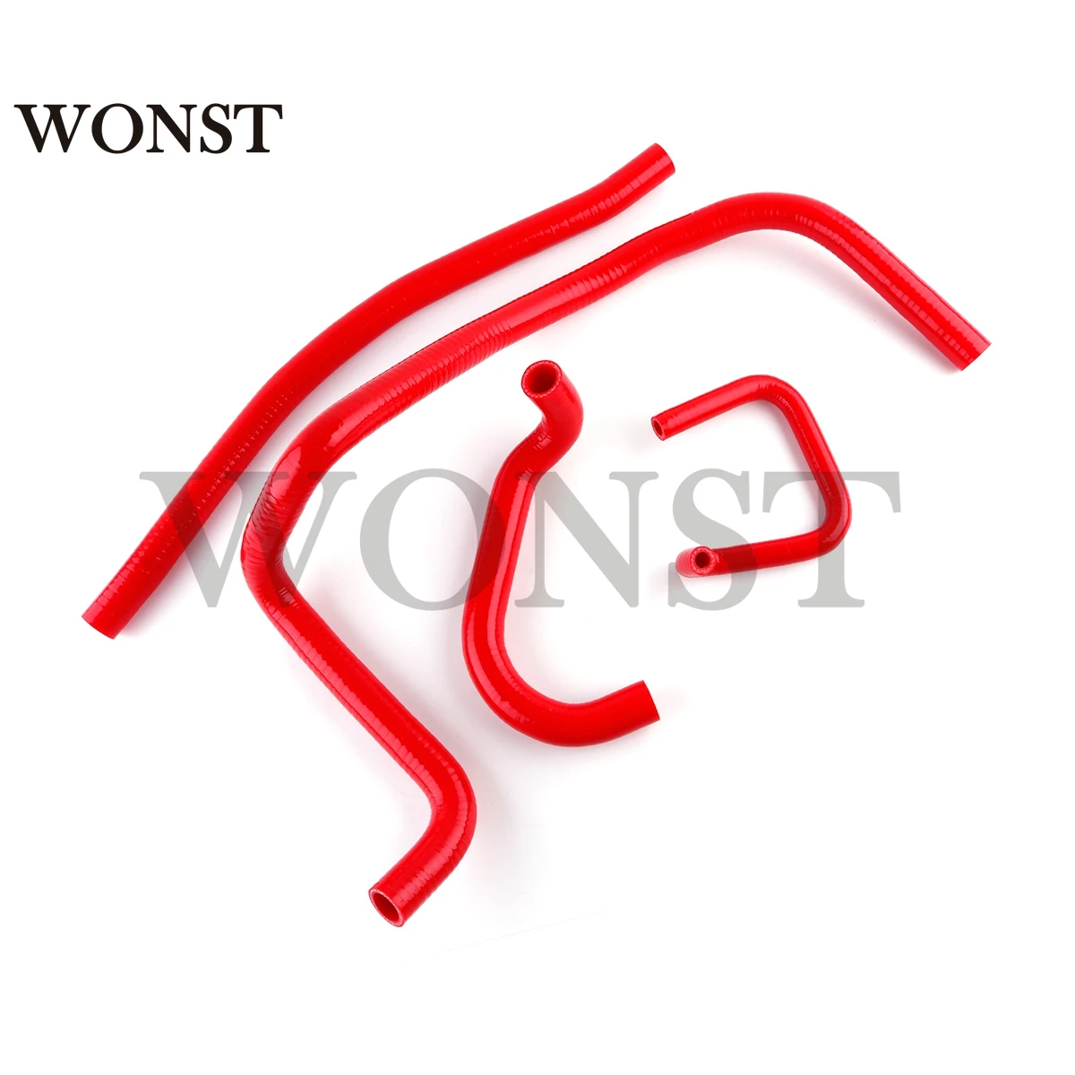For 1996-2001 Arctic Cat 500 1997 1998 1999 2000 Silicone Radiator Coolant Hoses Tubes Kit Piping 4Pcs