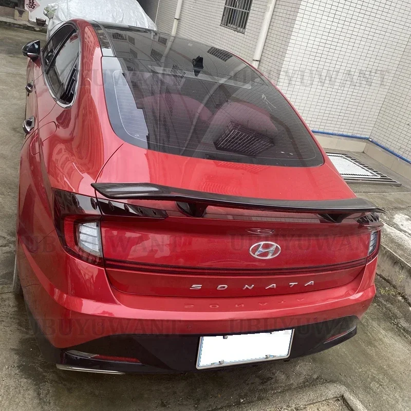 For Hyundai NEW Sonata DN8 Rear trunk Spoiler wing tail ABS material Special for automobile refitting 2019 2020 2021 2022 year