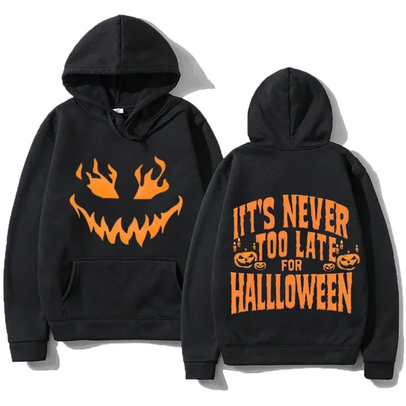 

2024 Hallowmas Hoodie Pumpkin and Ghost Pattern Printed Sweater Men's and Women's Loose Casual Cotton Pullover