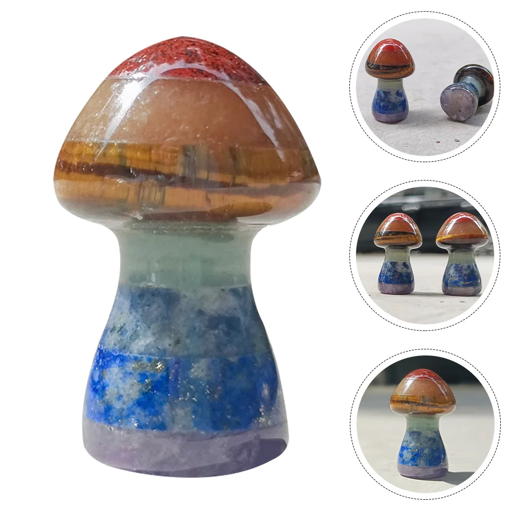 เห็ดคริสตัลหินอัญมณีFigurine MiniนวดหินขูดBoard Guashaเครื่องมือ