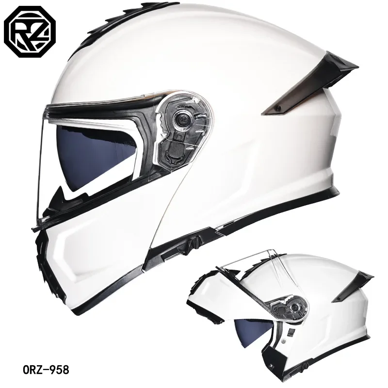 ORZ Bluetooth slot casco Moto Motocross Cascos Para Moto Off Road Moto Abs uomo donna Dot