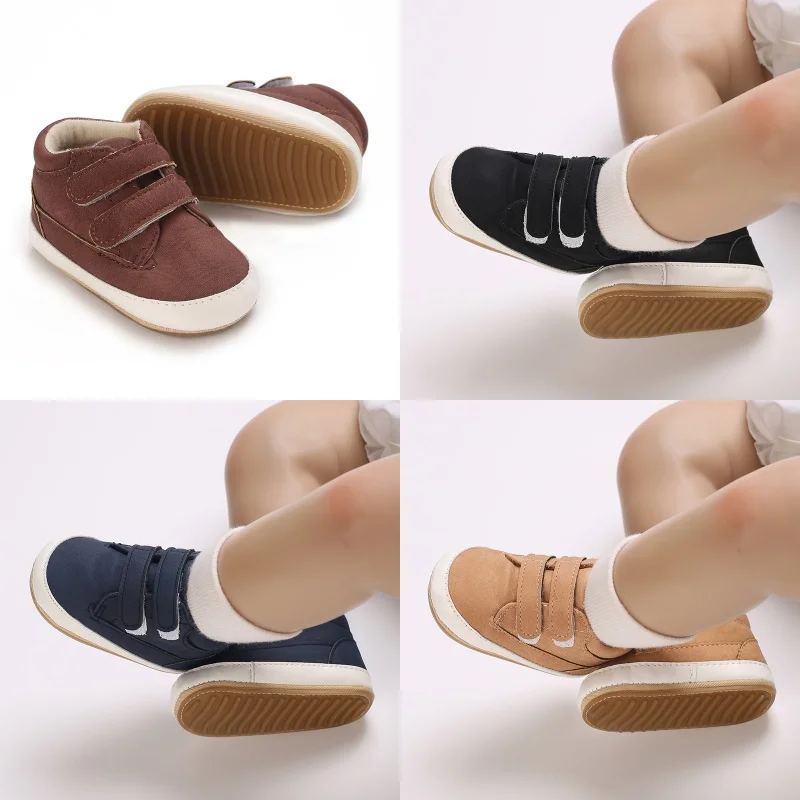 

Fashion Spring And Autumn 0-18M Newborn Walking Shoes With Soft Rubber Sole And Anti Slip For Infants And Young Children Casual