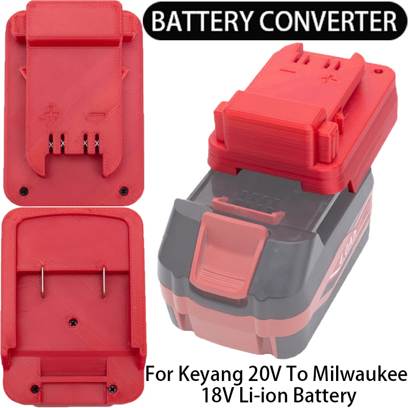 

Battery Adapter for Milwaukee 18V Li-Ion Tools Converts to Keyang 20V Li-Ion Battery Adapter Power Tool Accessories