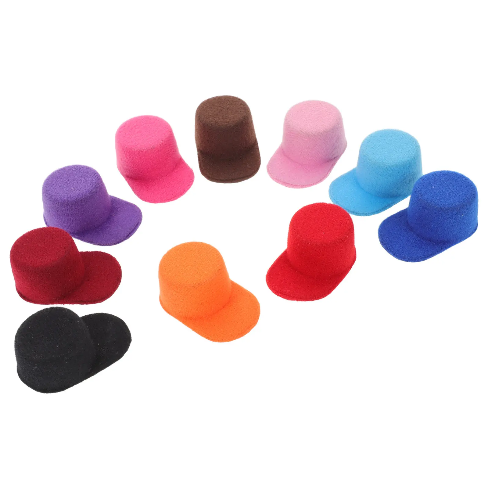 

10Pcs Mini Baseball Caps Stylish Mini Hat for Dollhouse Display Craft Projects Tiny Baseball Cap Decor Party Decoration Supplies