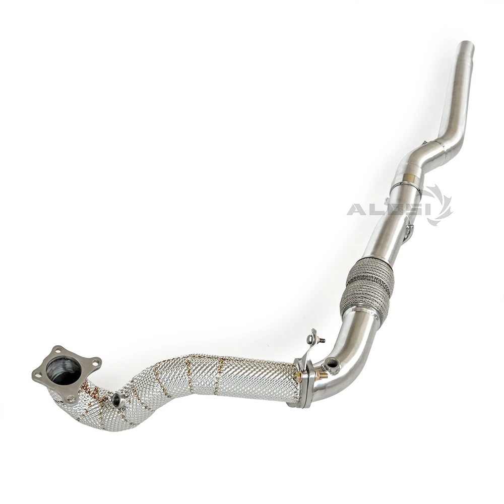 ท่อไอเสียดาวน์ไปป์ เหมาะสำหรับรถยนต์ Volkswagen Polo GTI 1.4T ปี 2010-2014 ท่อไอเสียดาวน์ไปป์ประสิทธิภาพสูงพร้อมชั้นฉนวน