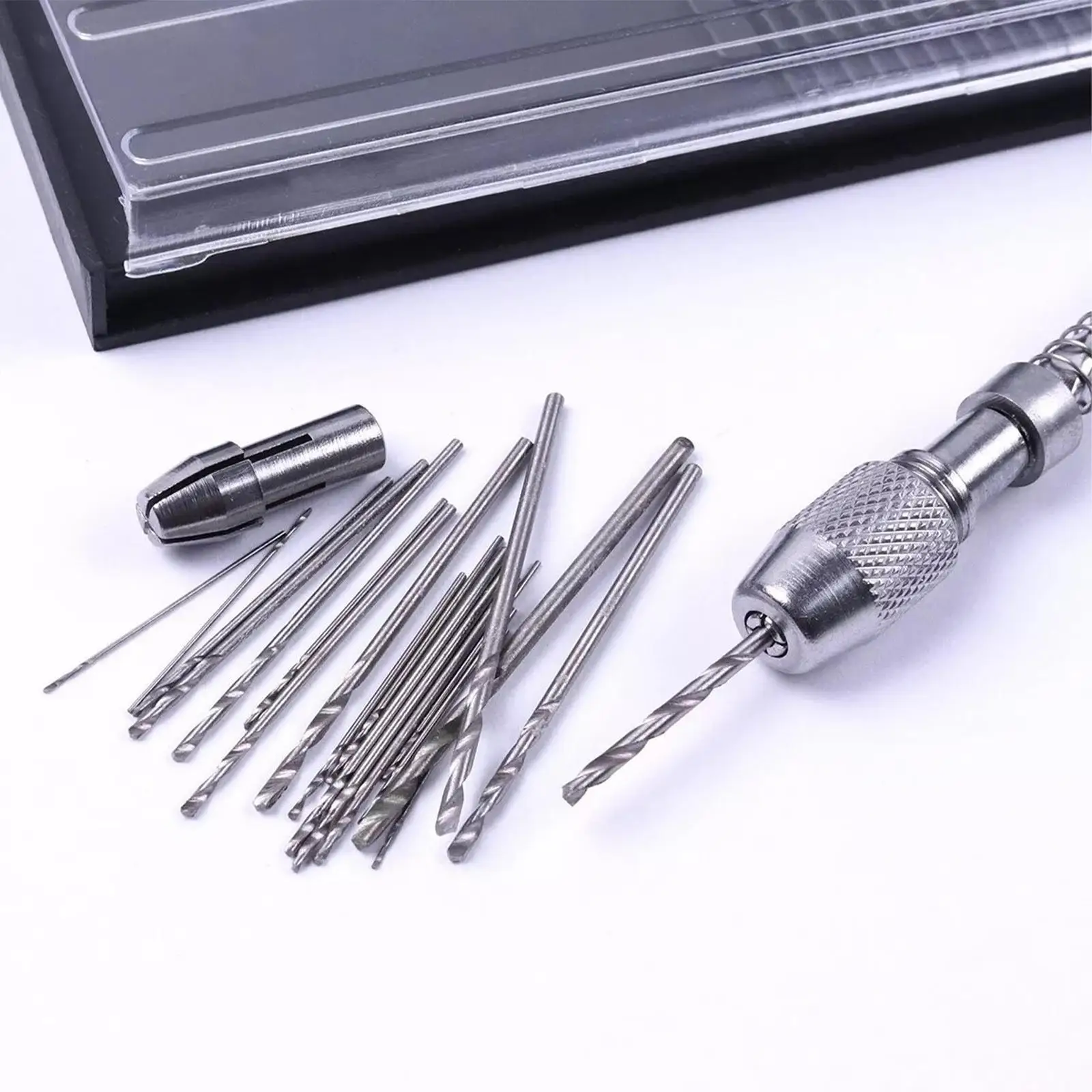

Micro Screw Extractor Manual Craft Drill Portable Lightweight for 0.3 to 1.6mm Drill Accessories Hand Drill for Home Resin