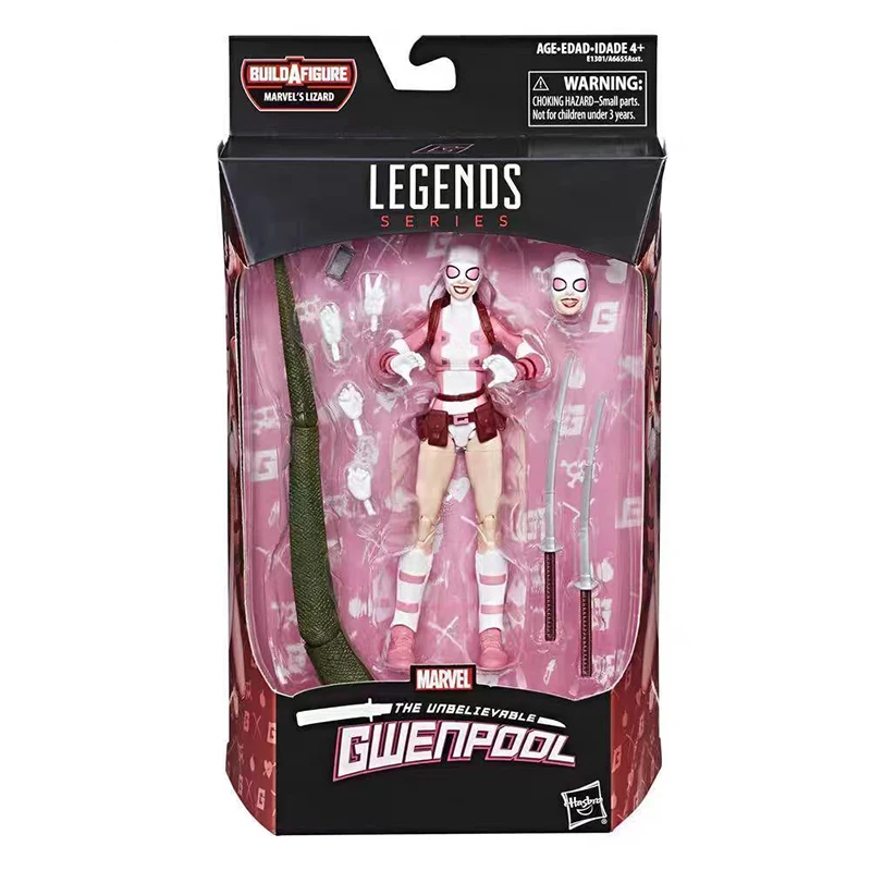 Hasbro Genuine Anime Marvel Legends Gwenpool Deadpool Action Figure Model Gift Toy Collection for Kids  Animation Assembly Model