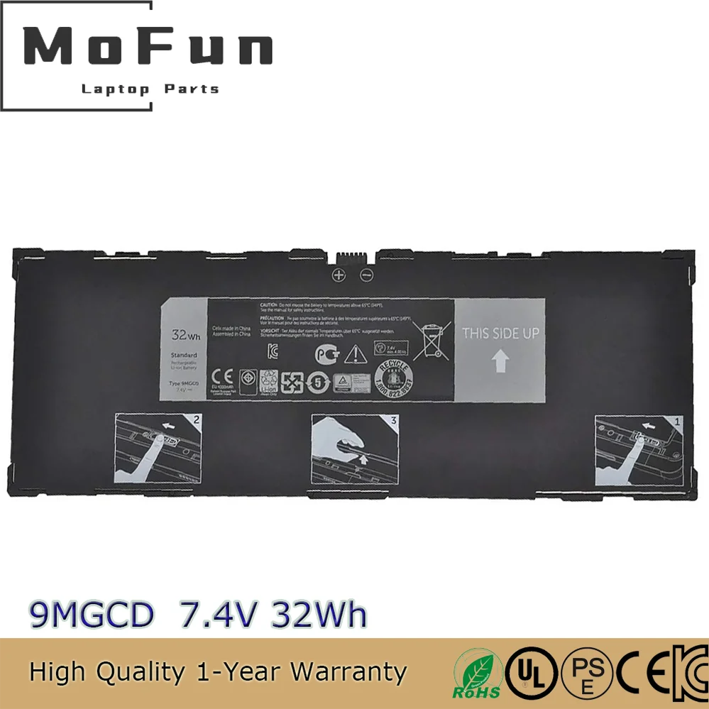 

Новый оригинальный аккумулятор для ноутбука 9MGCD 7,4 В 32 Втч для планшета Dell Venue 11 Pro 5130 T06G 312-1453 451-BBIN VYP88 T8NH4 XMFY3