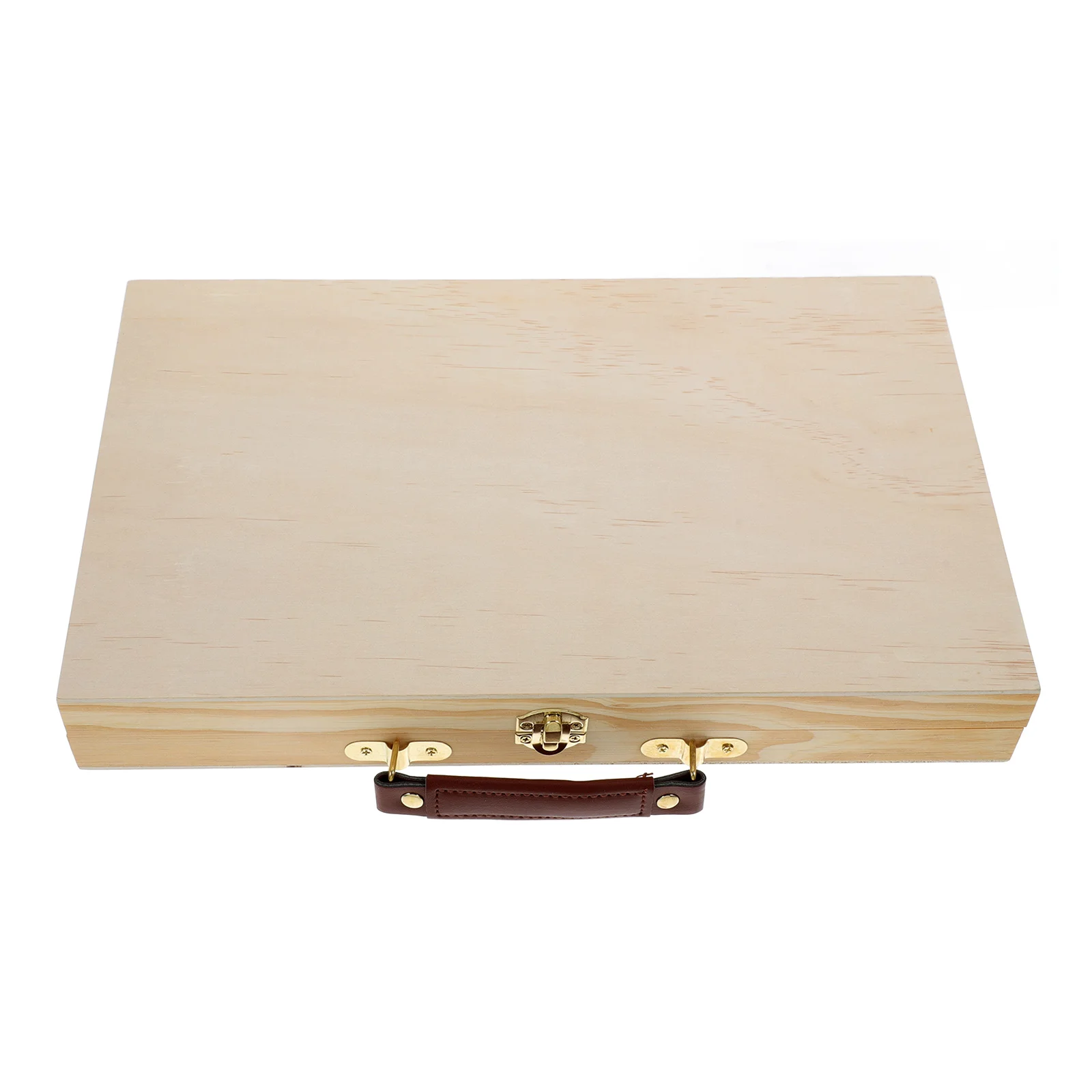 Painting Box Lightweight Colored Pen Case Studio Cosmetics Storage Organizer Makeup Wooden