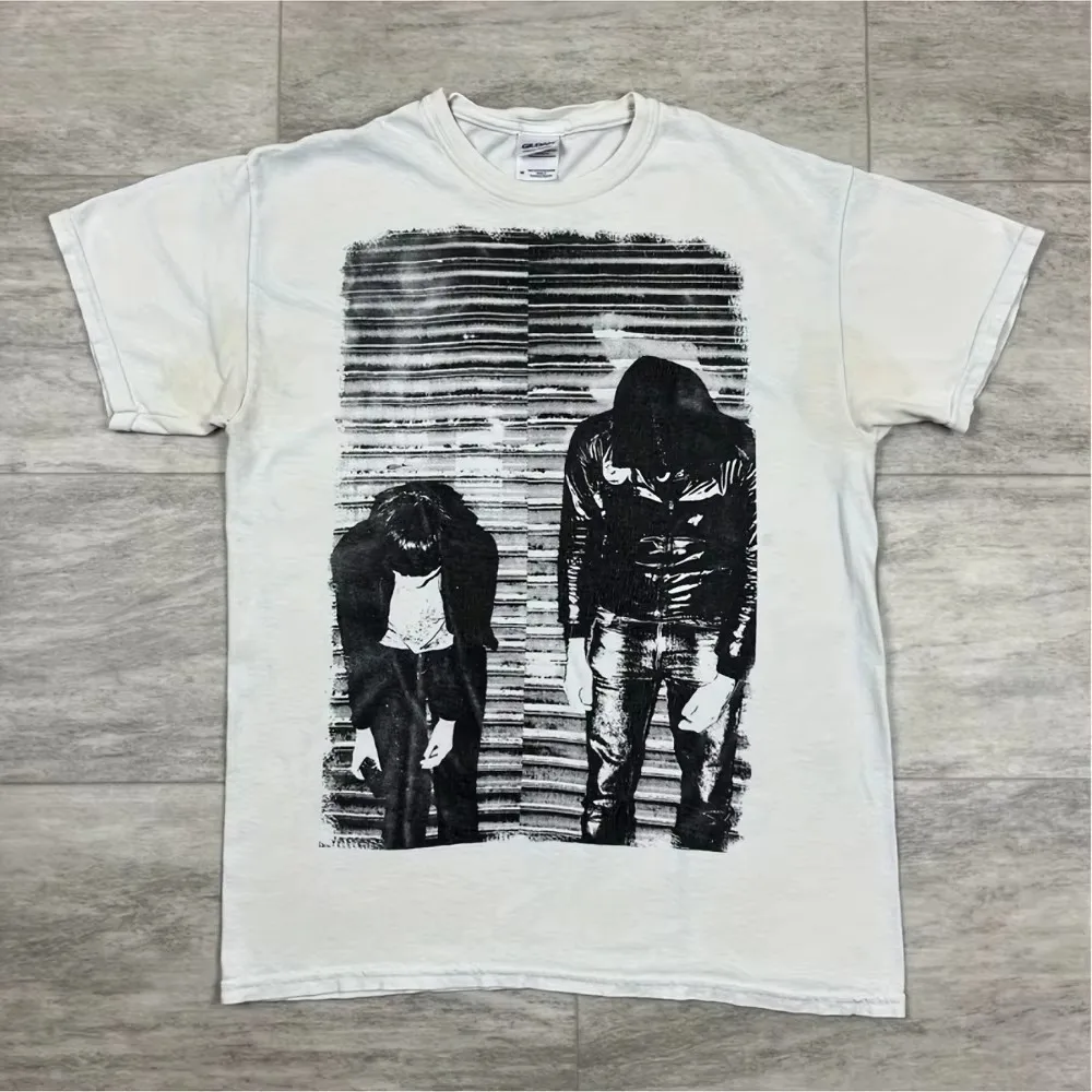 2026 Fashion New Retro Crystal Character Design Men's T-shirt Summer New Neutral Casual Fashion T-shirt Large Size