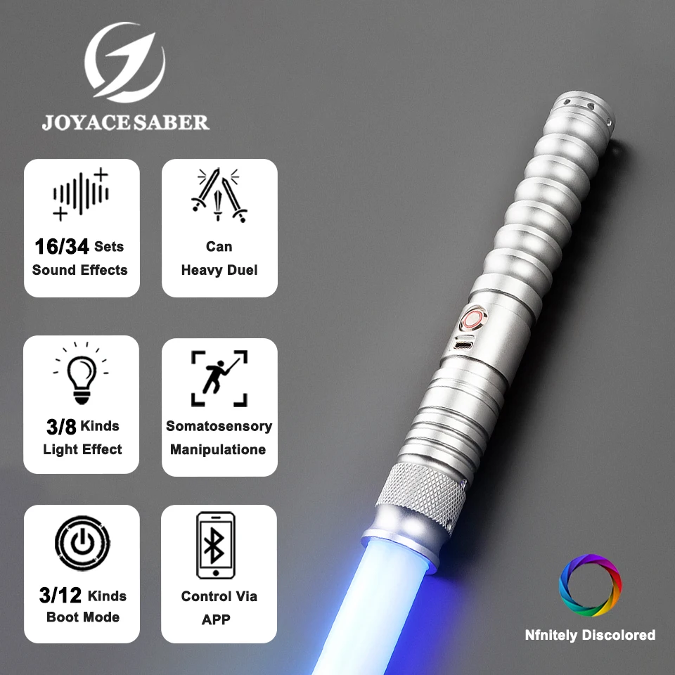 Lightsaber Jedi Neopixel Light Saber Xenopixel Laser Sword Cosplay Heavy Dueling Unlimited Colors Luminous Cosplay Toys Joyace