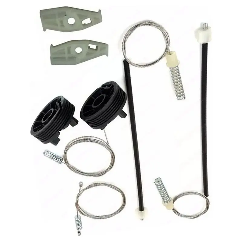HOT-For Peugeot 206 CC 2000-2008 REAR LEFT RIGHT Window Regulator Repair Replacement Kit For Convertible Cabrio Models,For