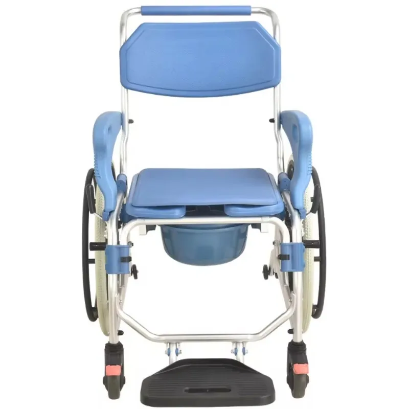 Portable Blue Toilet Chair For Disabled Folding Handicap Rehabilitation Therapy Supplies Safe And Goes To Toilet