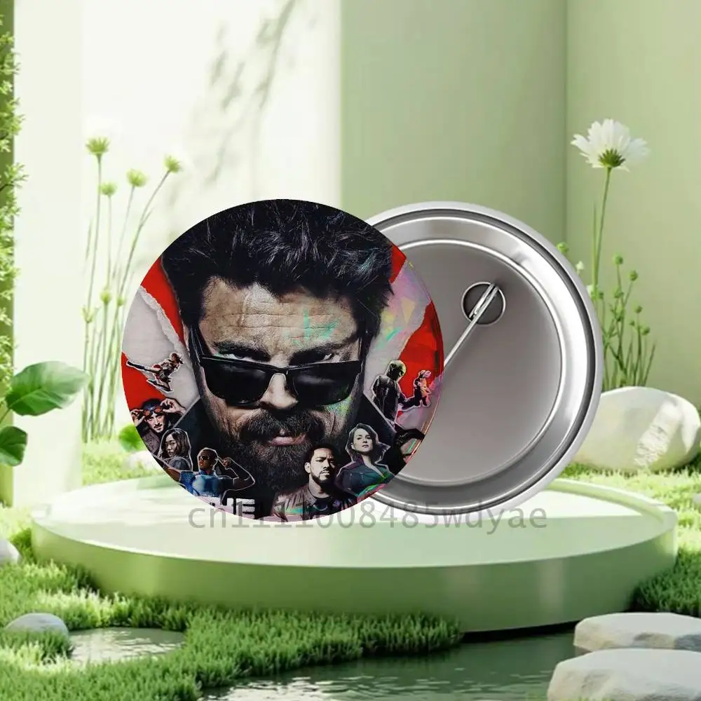 Billy Butcher Homelander The Boys Badges25 32 44 58 75mm Round Cosplay Pin Bag Decor Fans Collect Friends Gifts Brooch Souvenir